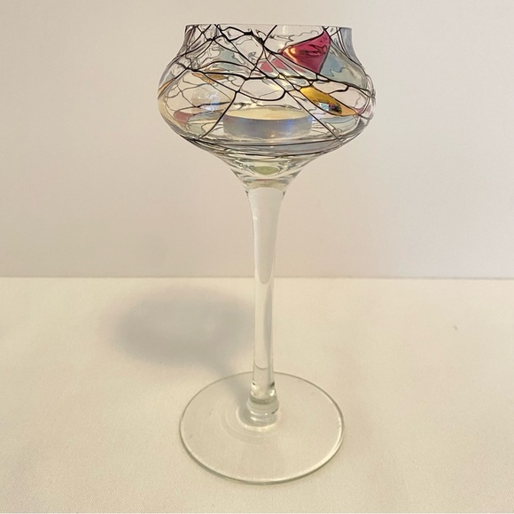 PartyLite Mosaic Calypso Goblet Stemmed Tea Light Candle Holder - Picture 3 of 7